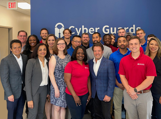 The Team at Cyber Guards with the Leadership Team